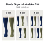 Blanda färger och storlekar fritt i paket om 2, 5 eller 8 par