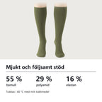 Material: 55 % bomull, 29 % polyamid och 16 % elastan