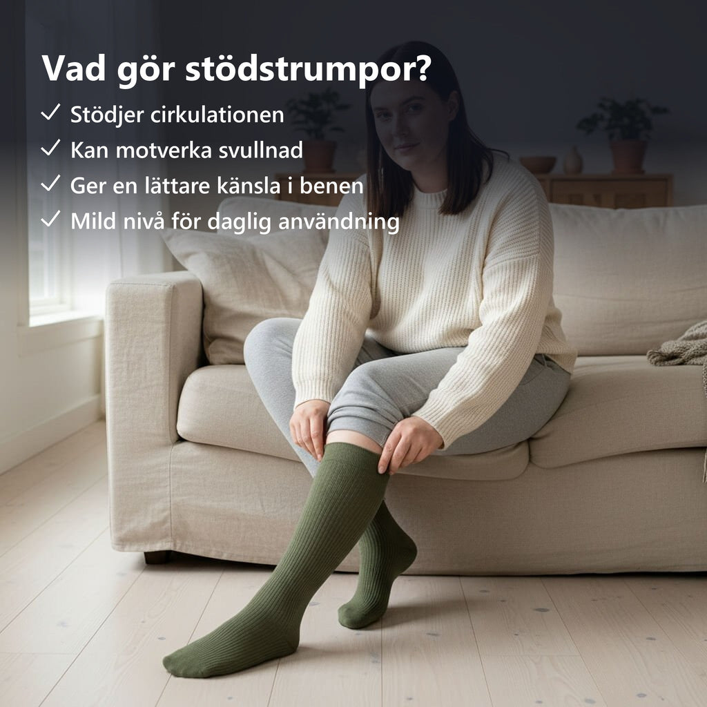 Rehlex Stödstrumpor Bomull Klass 1 - Rehlex